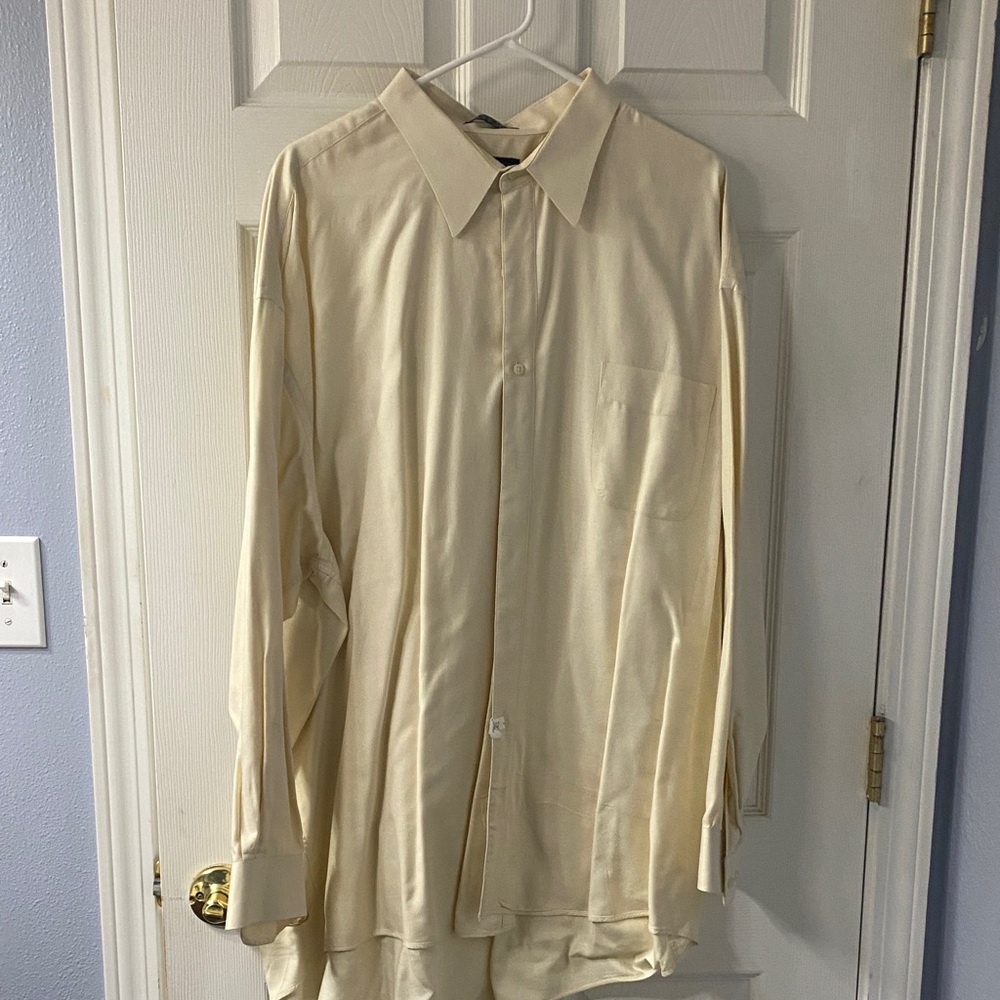 Classic Cream Men's Dress Shirt
